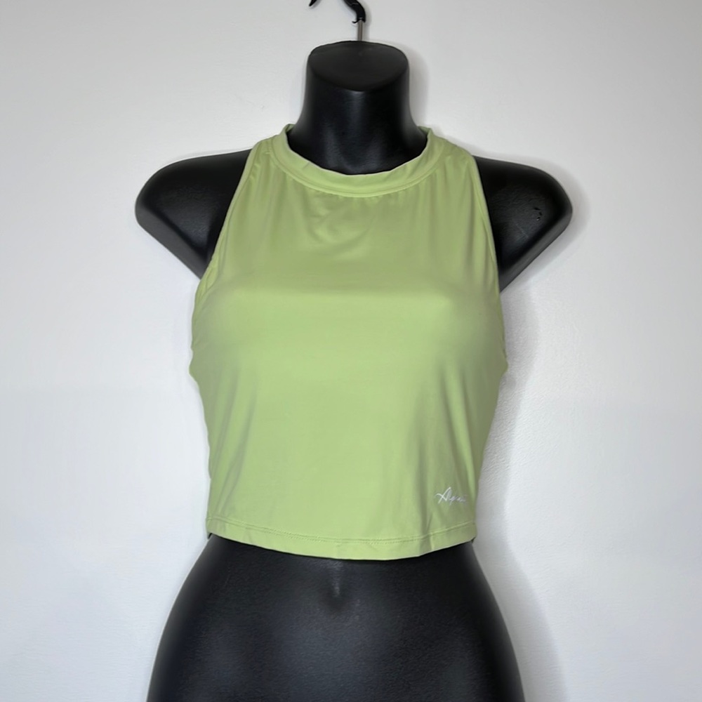 Alphalete ultra soft crop tank - Sap Green